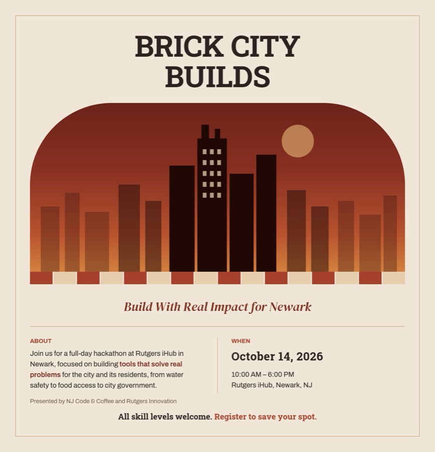 Flyer for Code and Coffee Hackathon