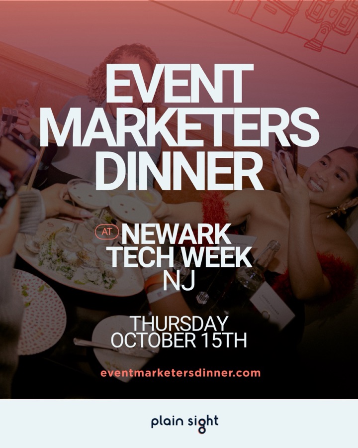 Flyer for Plain Sight's Event Marketers Dinner